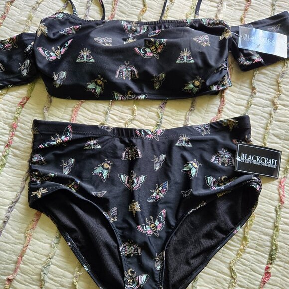 NWT Blackcraft Cult Pastel Death Moth Bikini - Picture 1 of 7